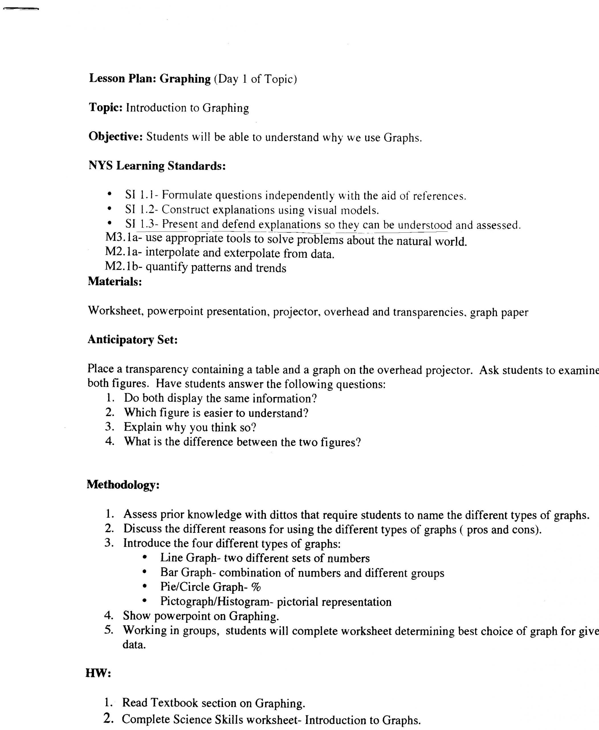 Graph Worksheet Graphing And Intro To Science Answers Pdf