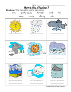 2nd Grade Science Weather Worksheets Scienceworksheets Net 2nd Grade Science Weather Worksheets Scienceworksheets Net