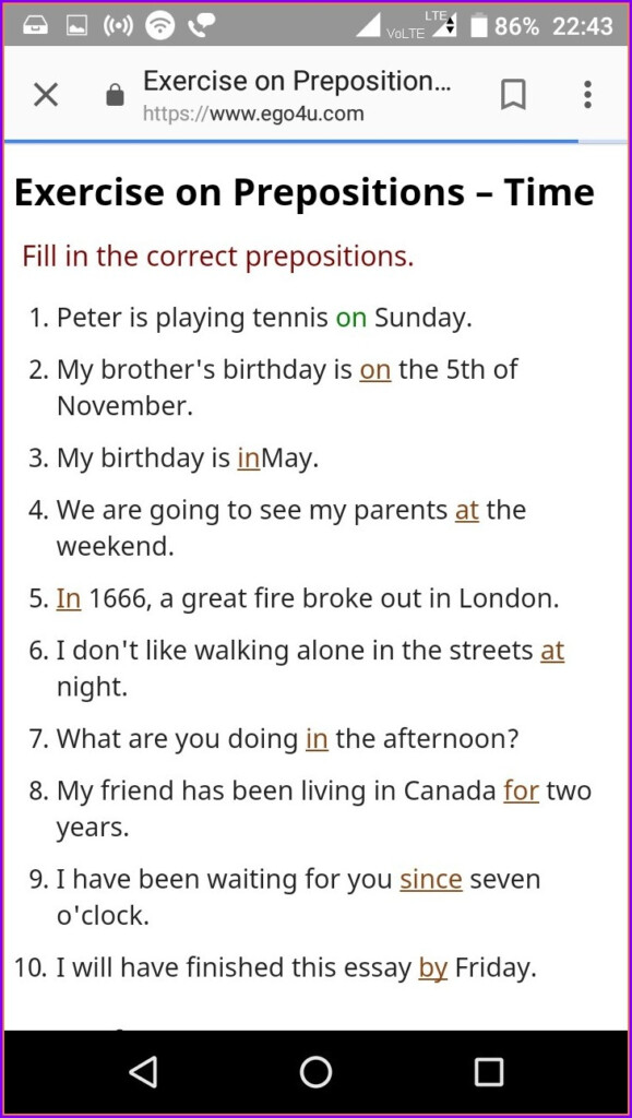 5th Grade Worksheets For Prepositions Worksheet Resume Examples 