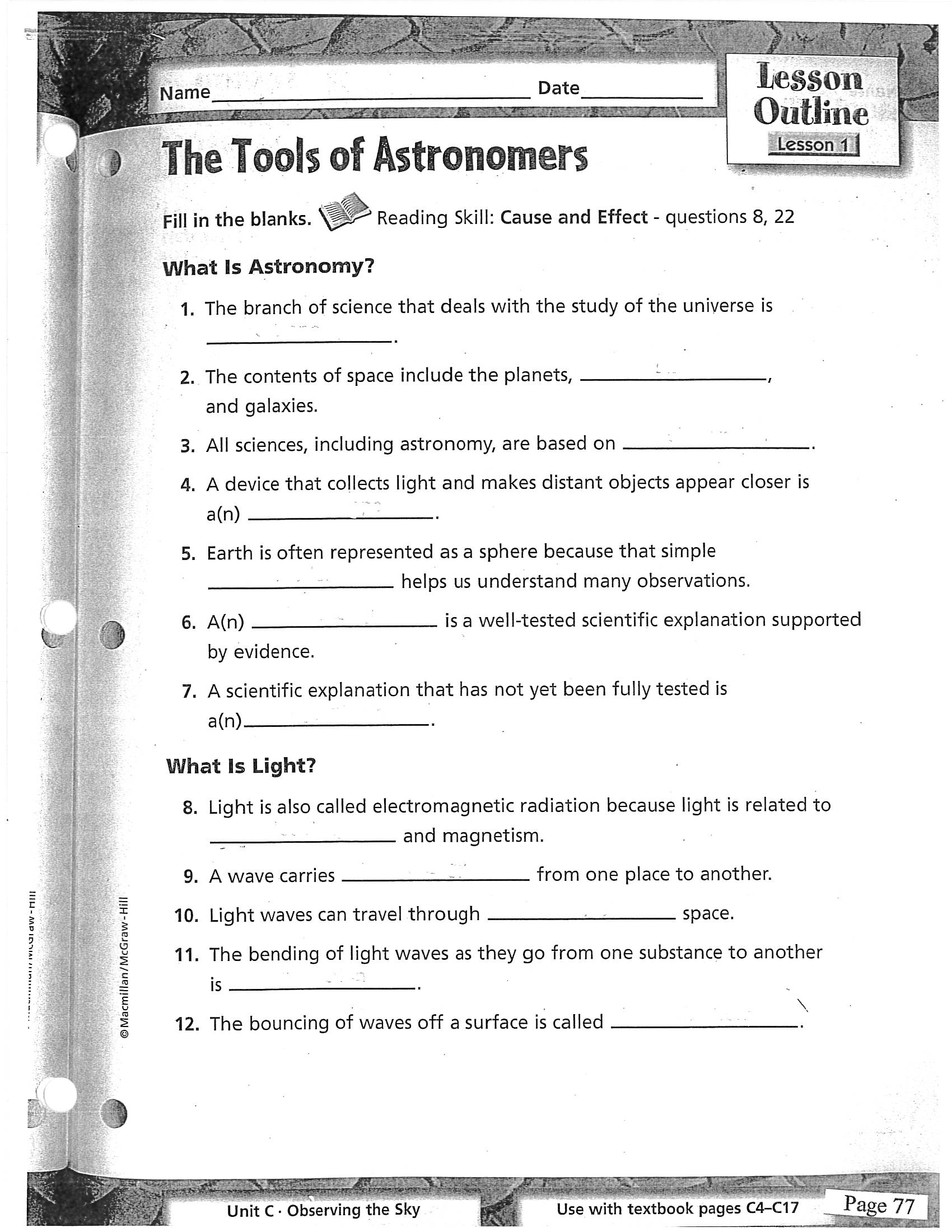 Activity Science 10 Unit 3 Answer Key Gamers Smart