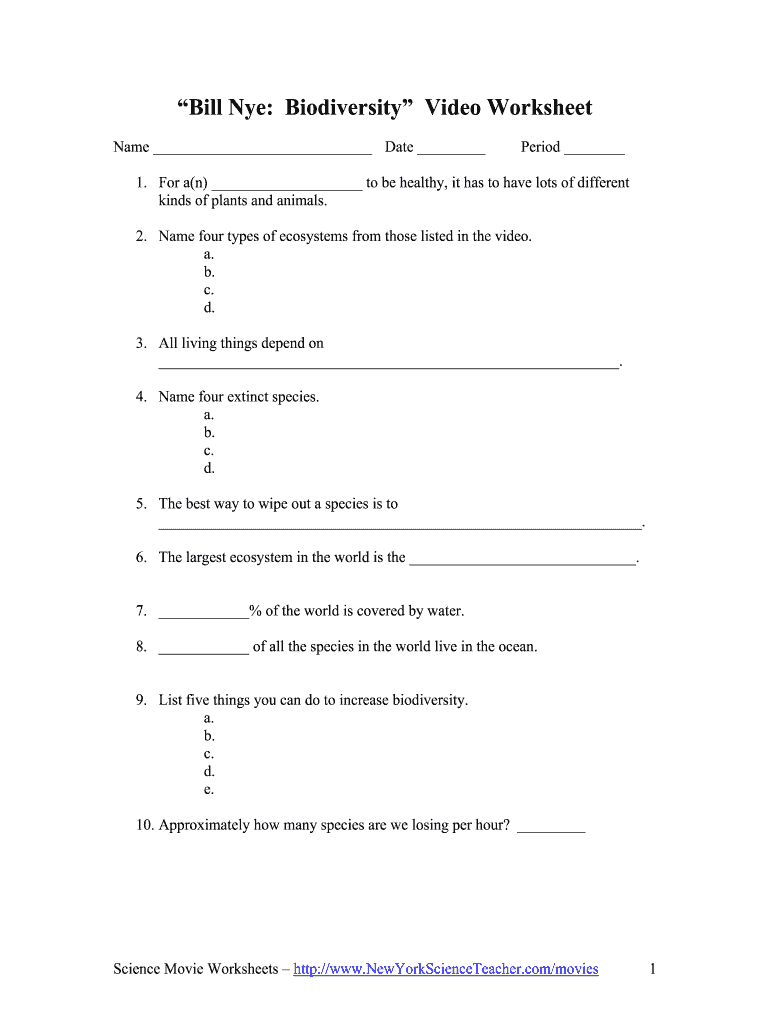 Bill Nye Earthquakes Worksheet Answer Key