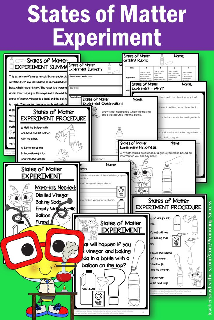 Changing States Of Matter Worksheets Physical Properties Of Matter