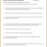 Density Calculations Worksheet I Answer Key Worksheet Resume Examples