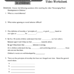 DownloadMoral Development Video Worksheet