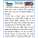 Earth Day Reading Comprehension Worksheet Have Fun Teaching