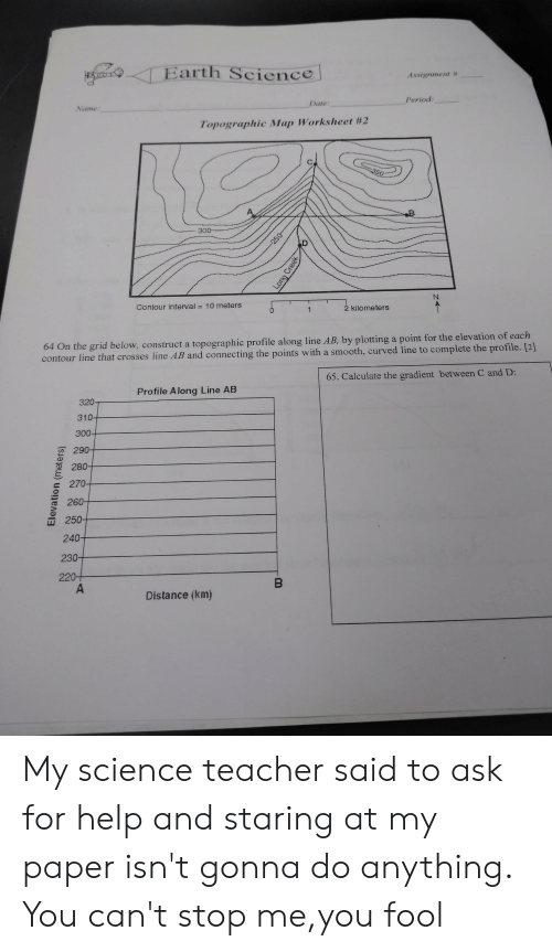 Earth Science Topographic Map Worksheet 2 Answer Key Map Poin