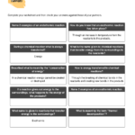 Endothermic And Exothermic Reaction Worksheet Answers Make Or Break