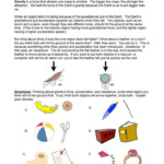 Fall Faster Gravity Worksheet Science Worksheets Gravity Worksheet