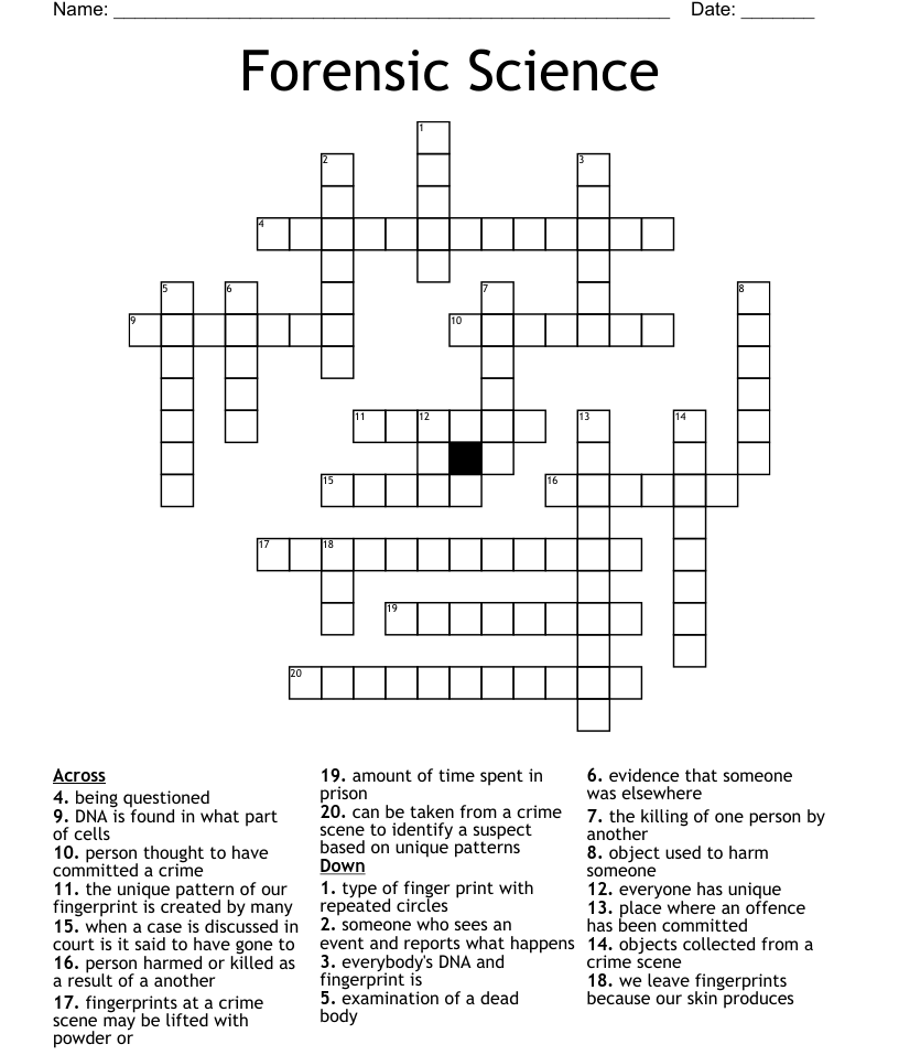 Forensic Science Worksheets Eyewitness Testimony And Memory Activity 