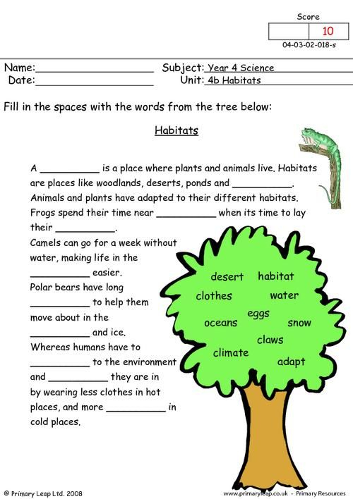 Habitats Worksheet Science Worksheets Biology Worksheet Free 