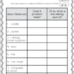 Heat And Temperature Worksheets Grade 7 Worksheet