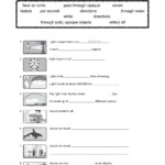 Light And Sound Energy Interactive Worksheet