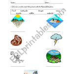 Natural Disasters ESL Worksheet By Salita30
