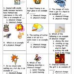 Physical And Chemical Change Worksheet For Grade 5 Kidsworksheetfun