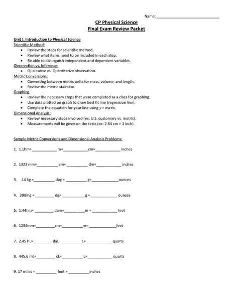 Physical Science If8767 Worksheet Answers Briefencounters