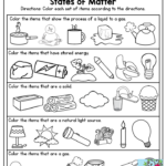 Physical Science States Of Matter This Is A Great Exercise For Third