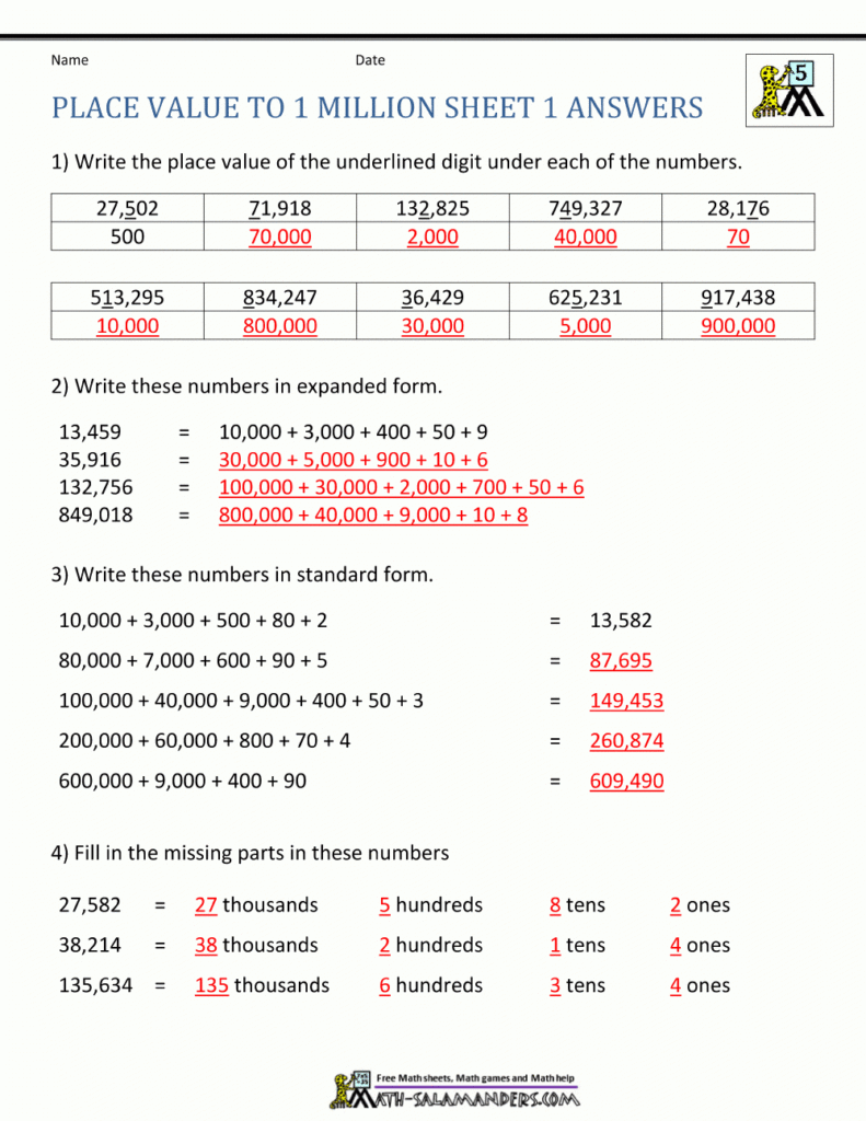 Printable Place Value Worksheets 5Th Grade Lexia s Blog