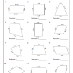 Quadrilateral Worksheets Area And Perimeter Worksheets Perimeter