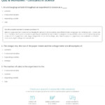 Quiz Worksheet Constants In Science Study