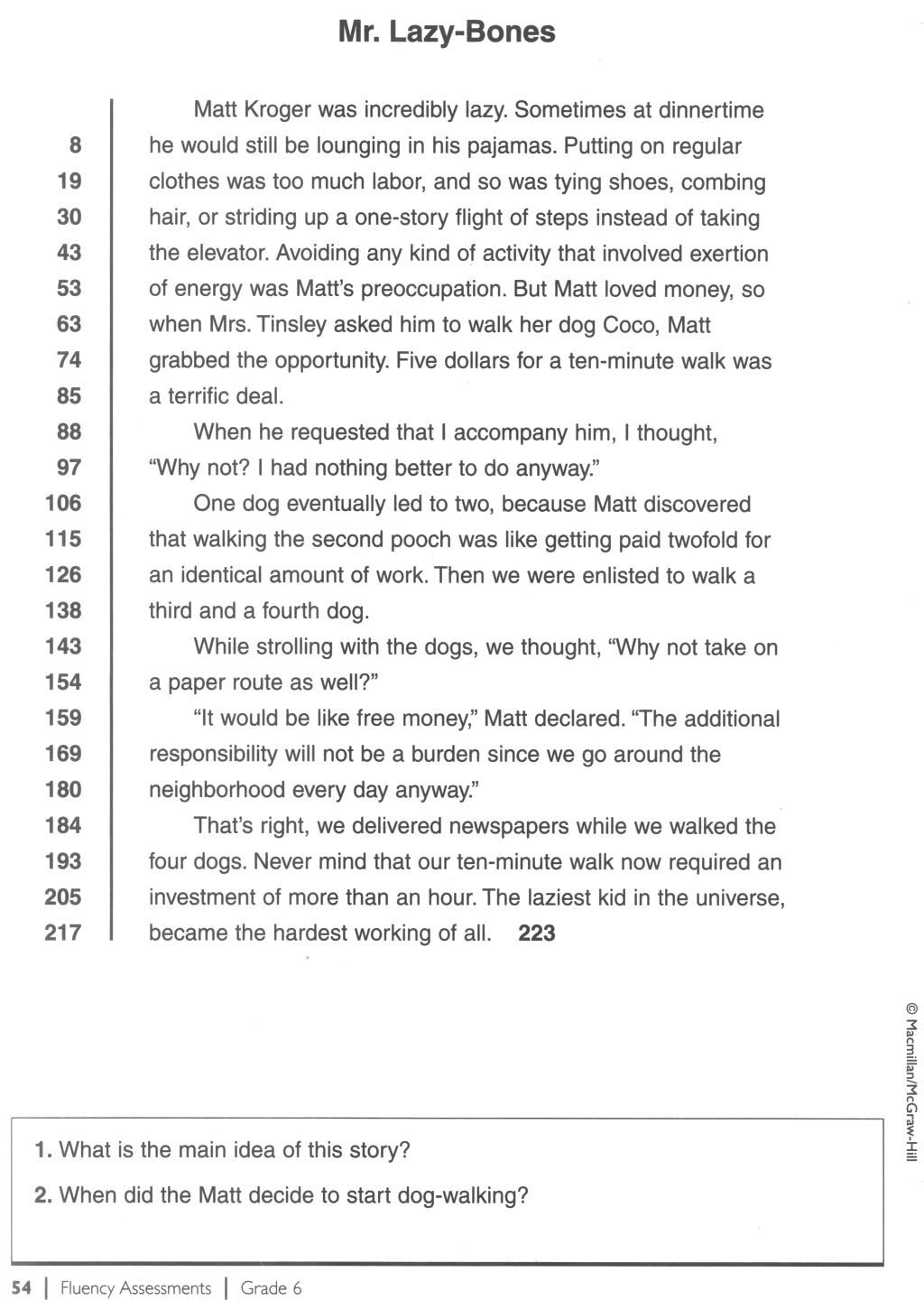 Free Printable Writing Worksheets For 6th Grade