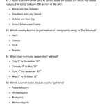 Social Studies Quiz Grade 5 Worksheet