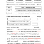 Thermal Energy final Test Worksheet