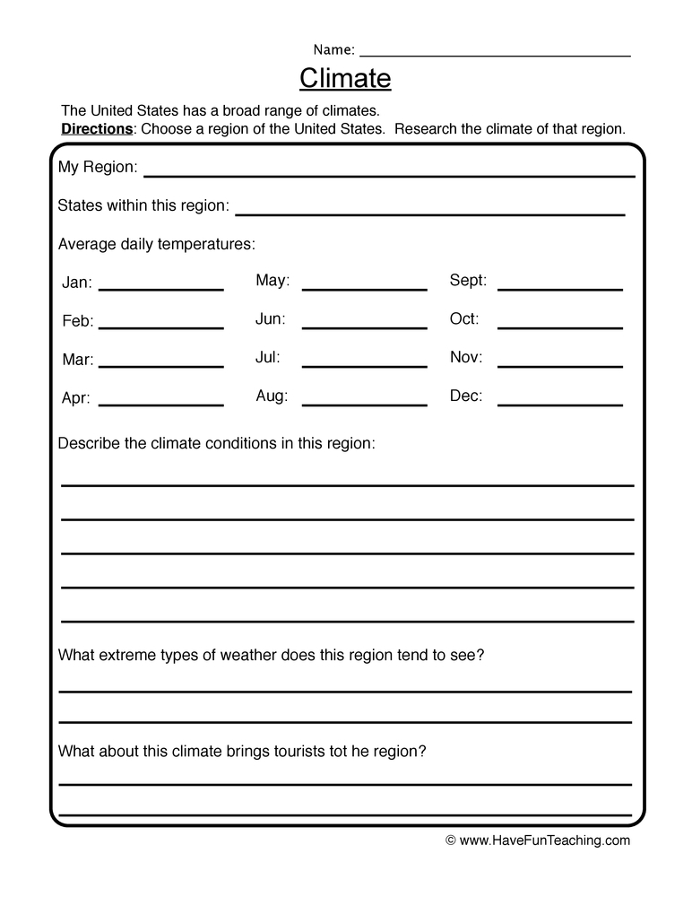 Weather Worksheets Page 2 Of 5 Have Fun Teaching