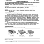 Weathering Worksheet