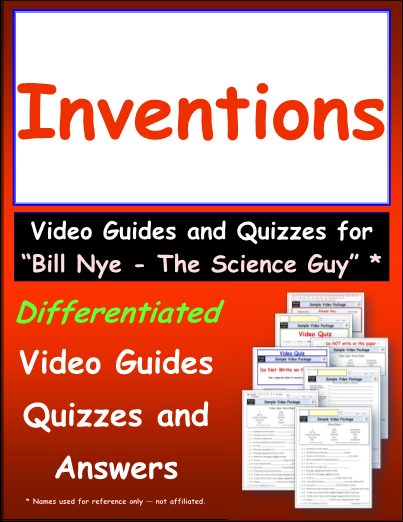 Worksheet For Bill Nye Inventions Video Differentiated Worksheet 