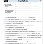 Worksheet For Bill Nye Populations Video Differentiated Worksheet