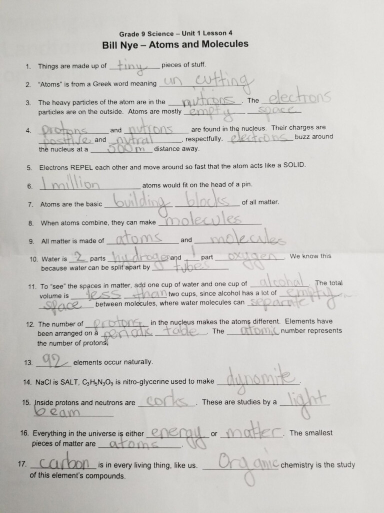 10 Bill Nye Cells Worksheet Answers Worksheets Decoomo