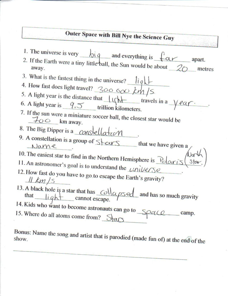 30 Bill Nye Motion Worksheet Education Template