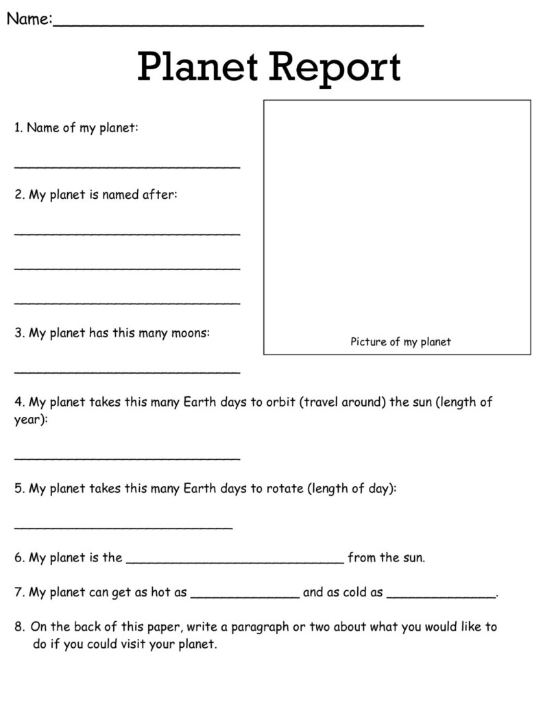 3rd Grade Worksheets Science Learning Printable