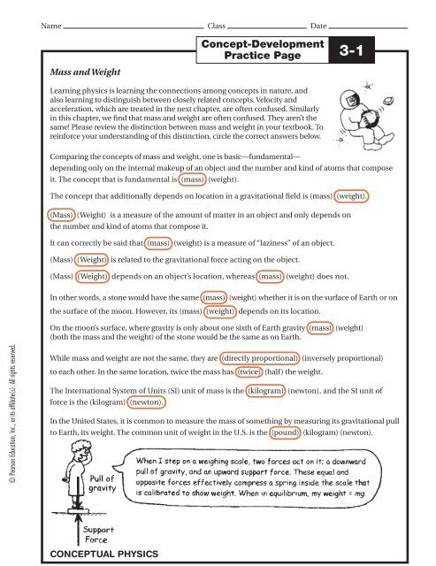 6 Conceptual Physics Chapter 6 Answer Key ShelaghArthur
