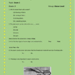 Family And Consumer Science Worksheet