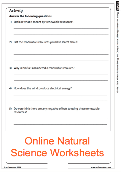 Grade 7 Science Worksheets With Answers Worksheets Master