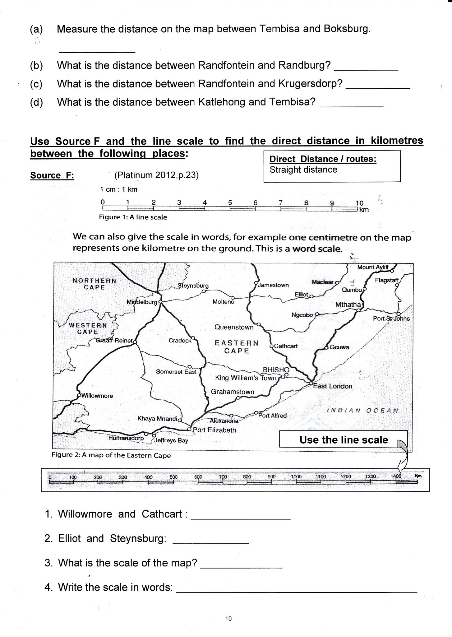 GRADE 9 SOCIAL SCIENCE MAPWORK ACTIVITIES Dinwiddie High School