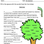 Habitats Worksheet Science Worksheets Biology Worksheet Free