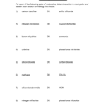 Polarity Worksheet