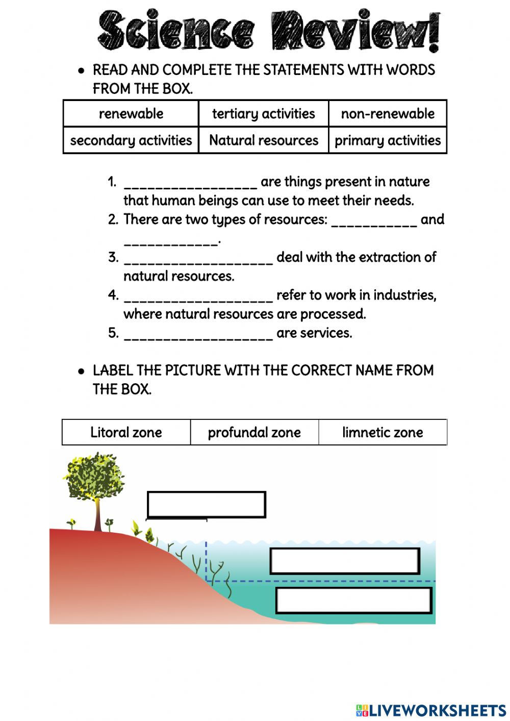 Science Review Online Pdf Exercise For 4th Grade