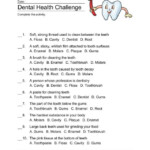 4th Grade Health Printable Worksheets