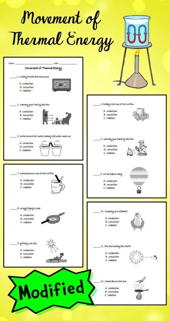 5th Grade Heat Transfer Worksheet