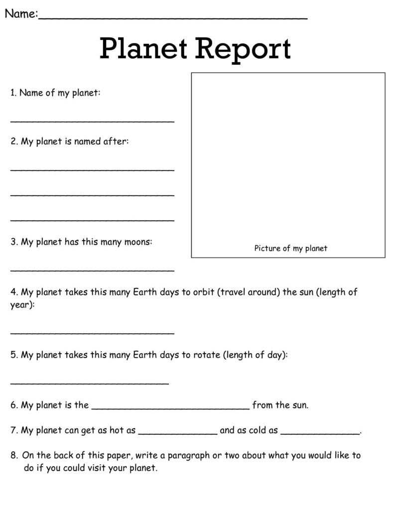 6 Grade Science Worksheet