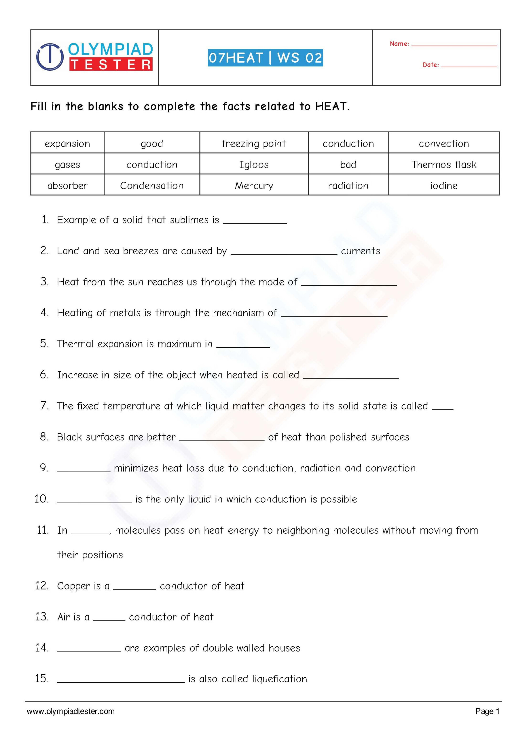 7Th Grade Science Worksheets Free Printable With Answers
