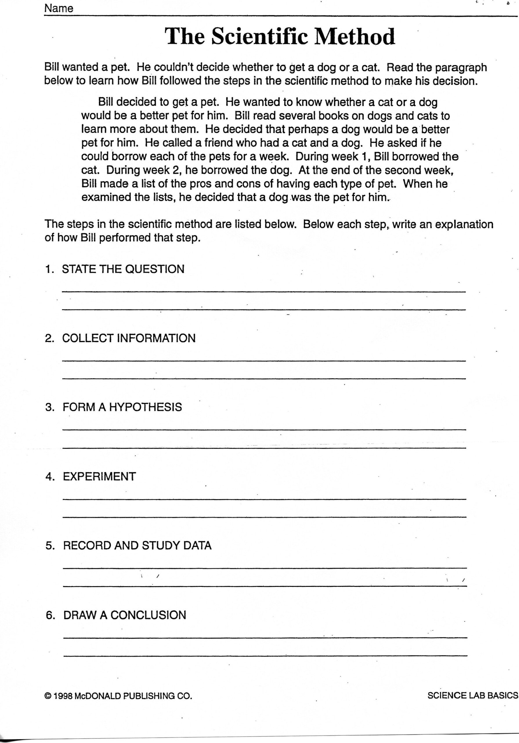 9Th Grade Science Worksheets