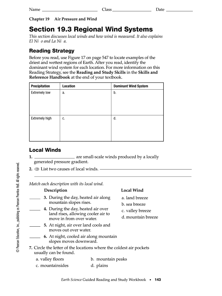 Air Pressure And Wind Worksheet Answers Worksheets For Kindergarten