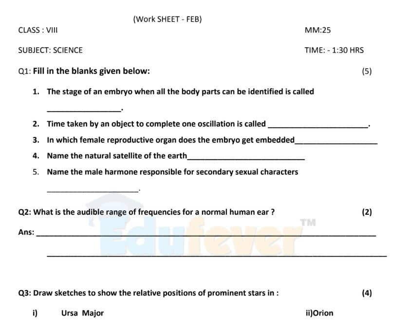 Grade 8 Science Worksheets Cbse Scienceworksheets