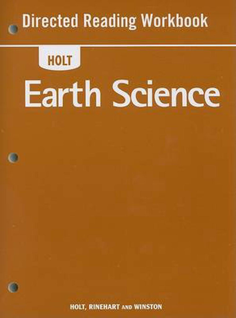 Holt Earth Science Directed Reading Workbook Paperback 9780030363535 