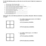 Monohybrid Cross Worksheet Answers