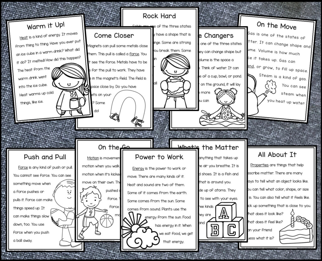 Physical Science Reading Comprehension Pack Plus A FREEBIE The 